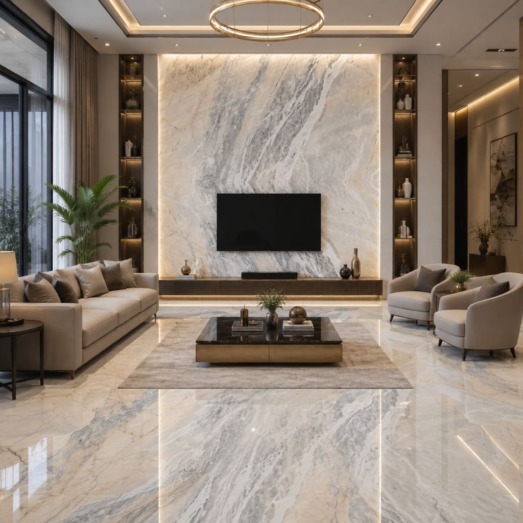 Imported Michelangelo Marble Flooring