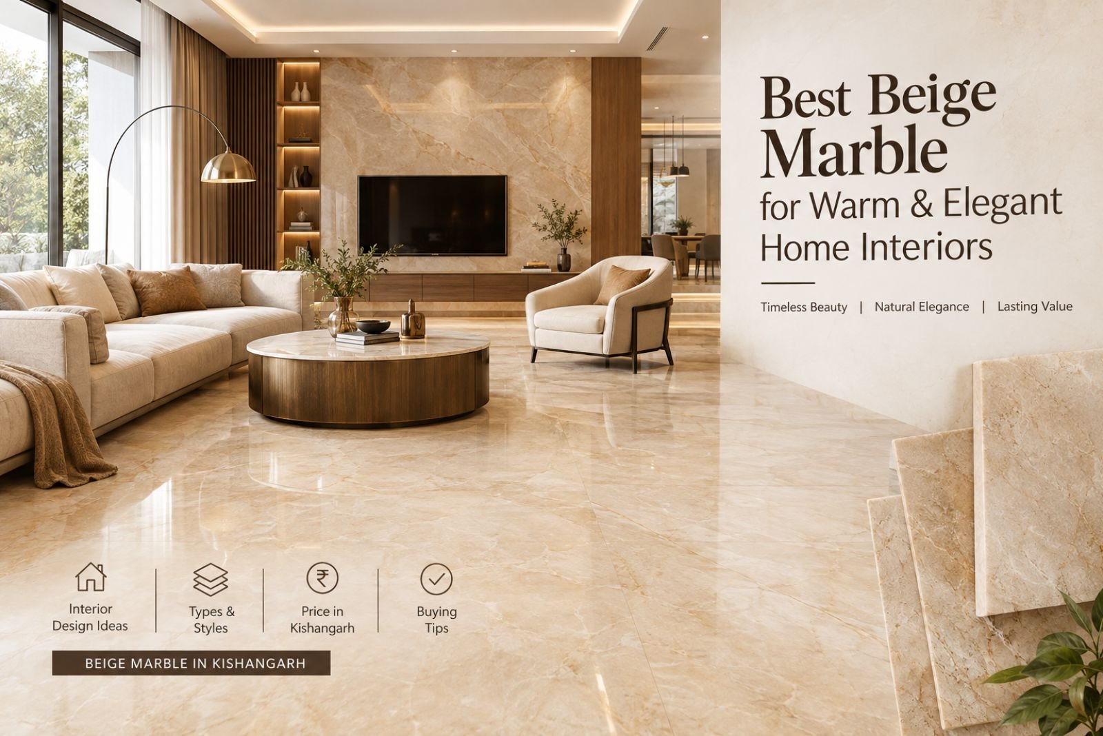 Best Beige Marble for Warm & Elegant Home Interiors