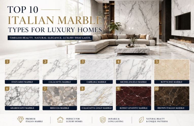 Top 10 Italian Marble Types for Luxury Homes